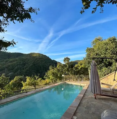 Paesaggio naturale nelle vicinanze della villa