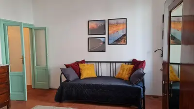 Area soggiorno di Casa delle rondini