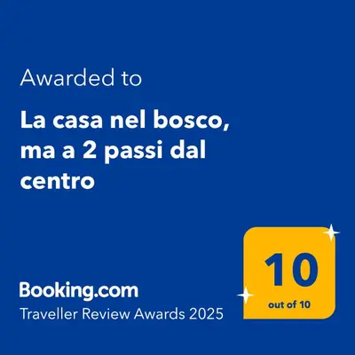 Certificato, attestato, insegna o altro documento esposto da La casa nel bosco, ma a 2 passi dal centro