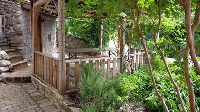 Giardino di La casa nel bosco, ma a 2 passi dal centro
