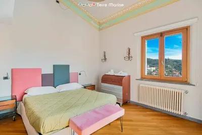 Letto o letti in una camera di Villa Bianca, Terre Marine