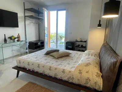 Letto o letti in una camera di B&B Perla sul mare