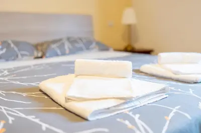 Letto o letti in una camera di Casa Marina: a due passi dal mare