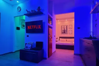 Letto o letti in una camera di The downtown loft Carpi Centro