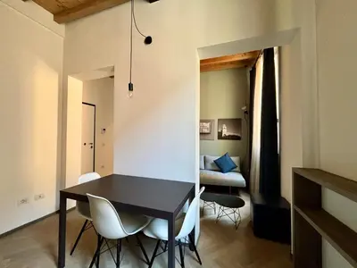 Area soggiorno di Saragozza Suite 2 Intero appartamento in centro storico WIFI e parcheggio gratuito