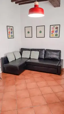 Area soggiorno di Beautiful Center Apartments - posti auto privati prenotabili