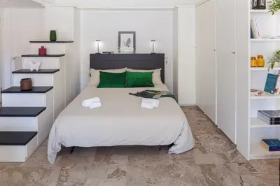Letto o letti in una camera di Studio Allegra