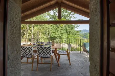 Balcone o terrazza di Charming & Authentic Stone House La Brugna