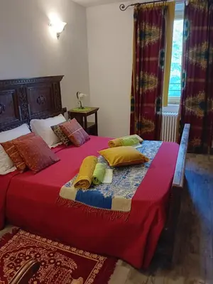 Letto o letti in una camera di B&BLe Tre Gemme