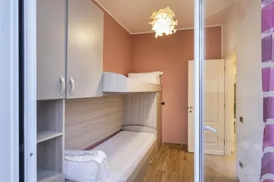 Letto o letti in una camera di Modern Apartment with Patio in Rapallo by Wonderful Italy