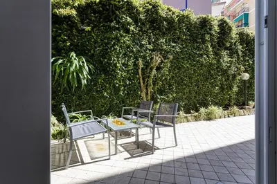 Giardino di Modern Apartment with Patio in Rapallo by Wonderful Italy