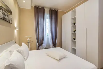 Letto o letti in una camera di Modern Apartment with Patio in Rapallo by Wonderful Italy