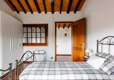 Letto o letti in una camera di Villa Teresa - Villa & Piscina immersi nel vigneto!