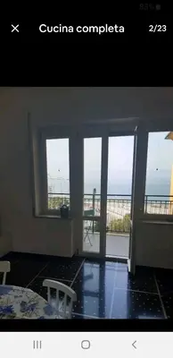 Vista generica sul mare o vista sul mare dall'interno dell'appartamento