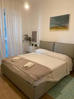 Letto o letti in una camera di Grazioso b&b