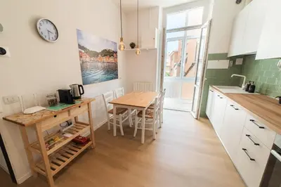 Cucina o angolo cottura di BnBina2: nel centro di Chiavari