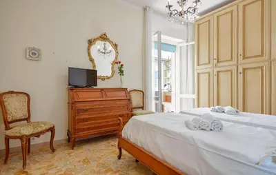 Letto o letti in una camera di Pet Friendly Apartment In Chiavari