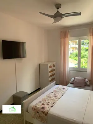 Letto o letti in una camera di Casa Lavi Rapallo
