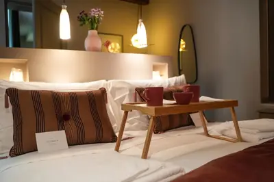 Letto o letti in una camera di Sant'Eufemia 30