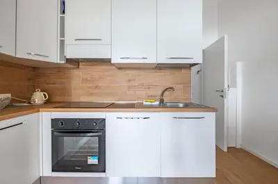 Cucina o angolo cottura di GuestHost - Deiva Marina Sea House! Functional Apartment