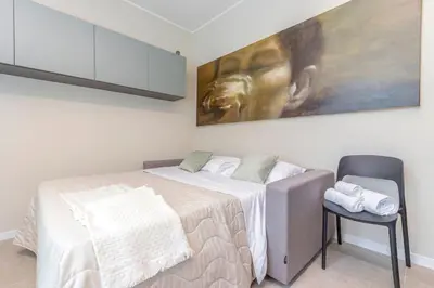 Letto o letti in una camera di Modena Green Escape - In the Heart of MotorValley