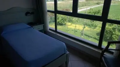 Letto o letti in una camera di Albergo del Po