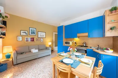 Area soggiorno di Beautiful Flat in Rapallo - Happy Rentals