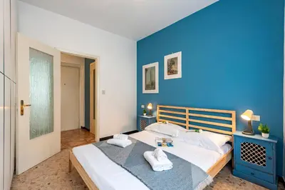 Letto o letti in una camera di Beautiful Flat in Rapallo - Happy Rentals