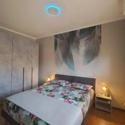 Letto o letti in una camera di Casa Mabello