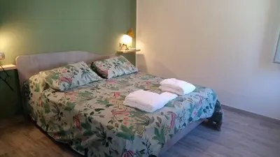 Letto o letti in una camera di Bardi al Riolo Betulla appt
