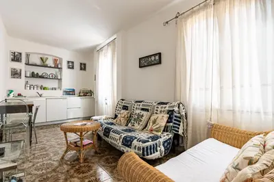 Area soggiorno di GuestHost - Monterosso al Mare! Seaview Flat