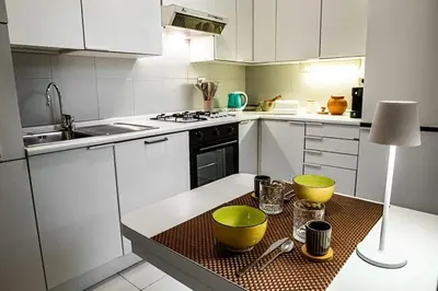 Cucina o angolo cottura di Vista Mare Paradiso a Rapallo