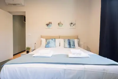 Letto o letti in una camera di CasaViva - Comfy Trilo with Terrace in Rapallo
