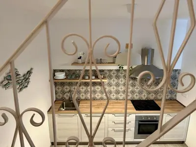 Cucina o angolo cottura di La Casetta-Incantevole casa indipendente