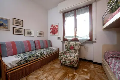 Letto o letti in una camera di 232b - A casa di Rita, centro città, 150metri dalla spiaggia e dal mare