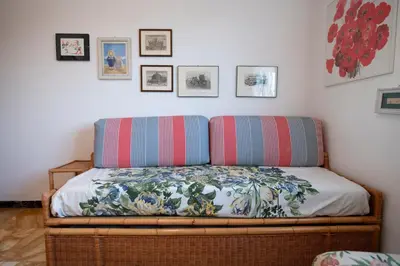 Letto o letti in una camera di 232b - A casa di Rita, centro città, 150metri dalla spiaggia e dal mare