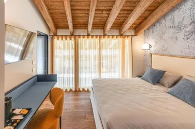Letto o letti in una camera di Casale Riversa