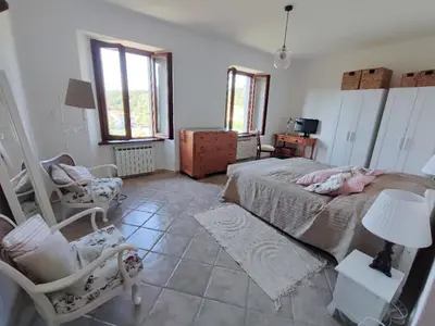 Area soggiorno di House Oleander in der Toskana - Bigliolo - mit viel Sonne, Garten, Balkon und Terrasse