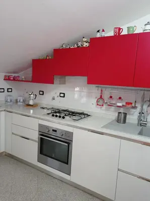 Cucina o angolo cottura di Mansarda Montecavolo