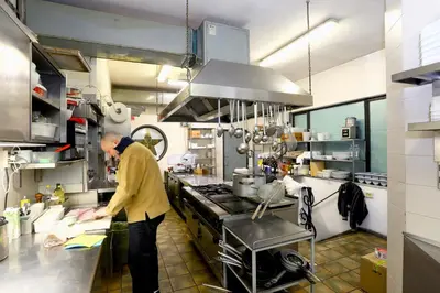 Cucina o angolo cottura di Locanda Stella d'Oro