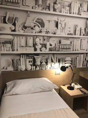 Letto o letti in una camera di Albergo Tre Pozzi
