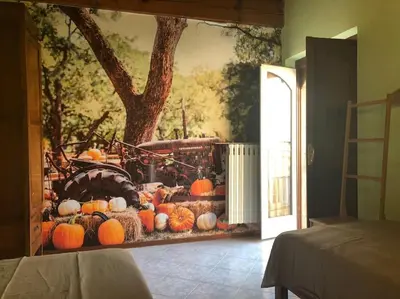 Letto o letti in una camera di Casetta in piazza nel paese dei ciliegi
