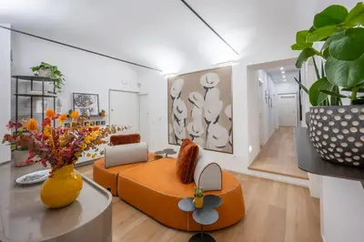 Area soggiorno di Palazzo Garibaldi Parma Luxury Rooms & Suites
