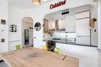 Cucina o angolo cottura di Attico in centro vista mare