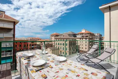 Balcone o terrazza di Attico in centro vista mare