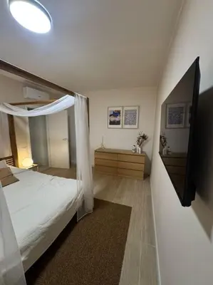 Letto o letti in una camera di Appartamenti a Carpi