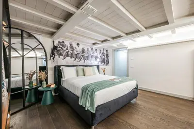 Letto o letti in una camera di Casa del Cinema