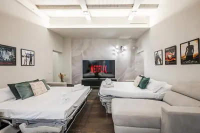 Area soggiorno di Casa del Cinema