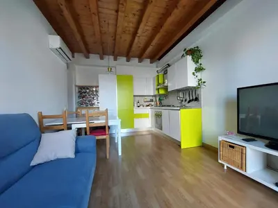 TV o dispositivi per l'intrattenimento presso CasaOlivier appartamento con giardino e biciclette