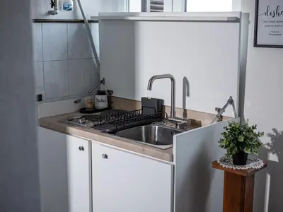Cucina o angolo cottura di Attico elegante con terrazza panoramica, in centro